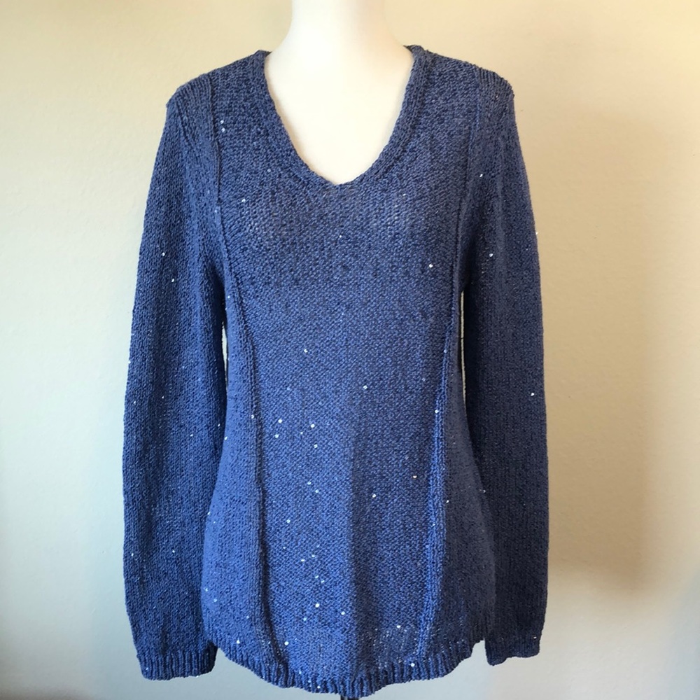 Chico’s Periwinkle Blue Sparkly Sweater